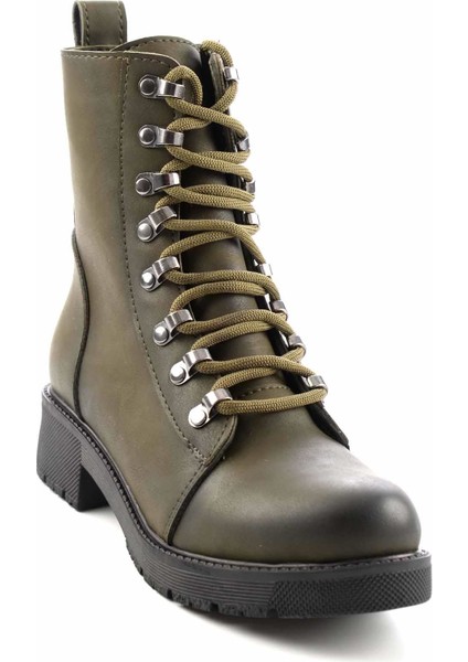 Haki Nubuk Kadın Bot & Bootie K02839024201 modelleri