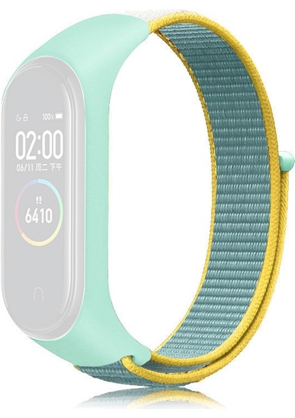 Xiaomi Mi Band Için Naylon Örgü Saat Bantları 6 Çin Kırmızısı (Yurt Dışından)