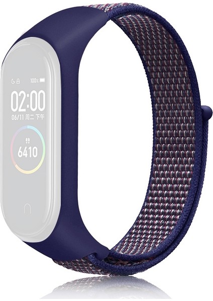 Xiaomi Mi Band Için Naylon Örgü Saat Bantları 6 Çin Kırmızısı (Yurt Dışından)