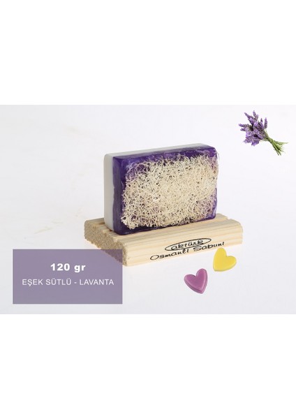 Eşek Sütlü & Lavantalı Kabak Lifli Sabun 120GR