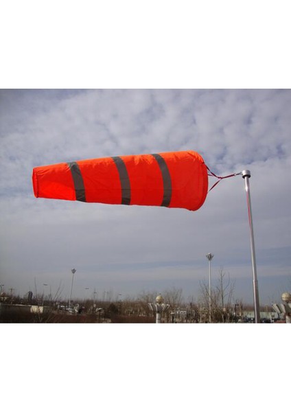 Havaalanı Windsock Açık Rüzgar Çorap Çanta Yansıtıcı Kemer Grommet 100 cm