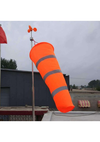 Havaalanı Windsock Açık Rüzgar Çorap Çanta Yansıtıcı Kemer Grommet 100 cm