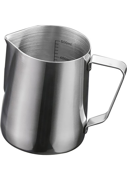 Kahve Sütü Frothing Sürahi Froother Sürahi W / Ölçekli Paslanmaz Çelik # 2 600ML (Yurt Dışından)