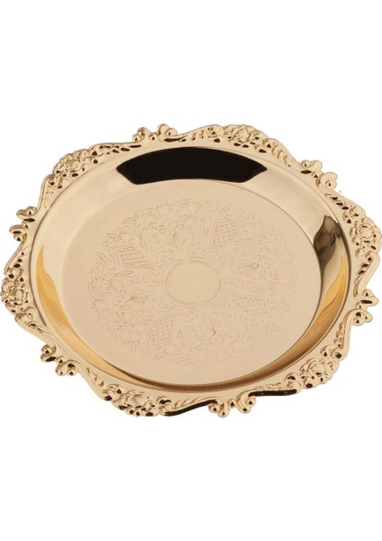 Metal Altın Tabaklar Meyve Tutucu Tabak Takımı / Parti Yemek / 4 "10 cm (Yurt Dışından) fırsatları
