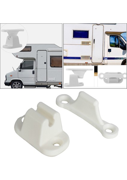 Kapı Durdurma Tespit Camper Rv Motoshome Boat Beyaz Için Mandal Tutucu (Yurt Dışından)