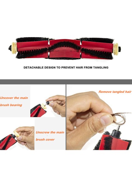 19 Adet Vakum Süpürge Tamir Parçaları Xiaomi Robo-Rock S6 S5 S60 S5 S50 (Yurt Dışından) fırsatları