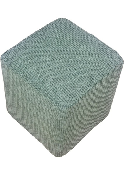 Yıkanabilir Taburi Slipcover Streç Osmanlı Dikdörtgen Kapak Tezgah Yastık Yeşil (Yurt Dışından)
