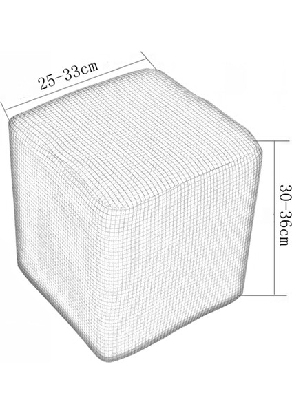 Ayak Taburesi Slipcover Streç Osmanlı Dikdörtgen Tabure Kapak Bej (Yurt Dışından) fiyatları