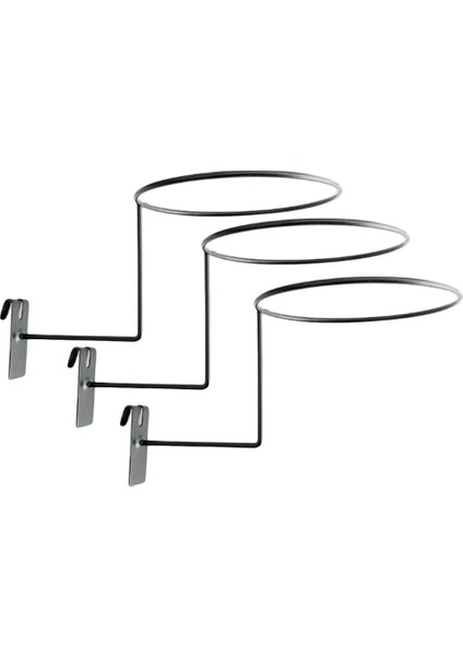 3 Adet Metal Kask Tutucu Duvar Montaj Şapka Top Peruk Raf Askı Kanca Standı 03 (Yurt Dışından)