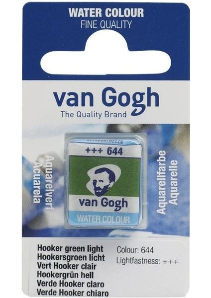 Van Gogh 1/2 Tablet Sulu Boya 644 Hooker Green Light