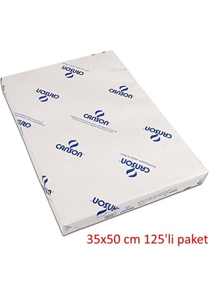 1557 Beyaz Resim  Çizim Kağıdı 200 gr 35x50 cm 125'LI Paket