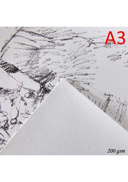 1557 Beyaz Resim Çizim Kağıdı 200 gr A3 5'li Paket