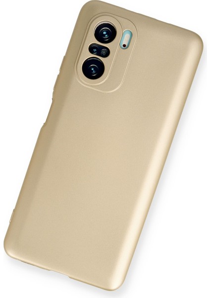 Xiaomi Mi 11I Kılıf Yumuşak Dokulu Premium Silikon - Gold modelleri