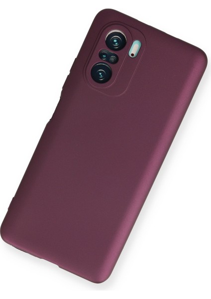 Xiaomi Mi 11I Kılıf Yumuşak Dokulu Premium Silikon - Mürdüm modelleri