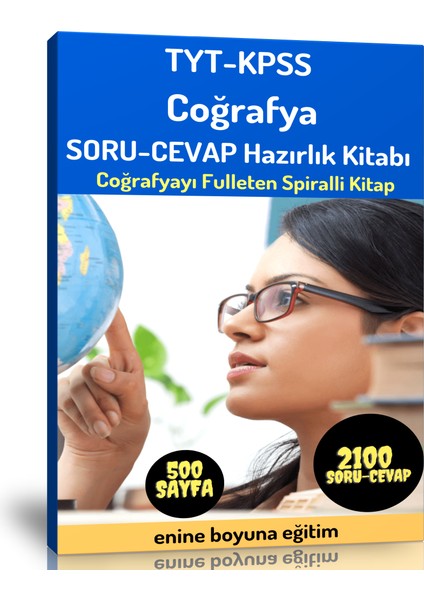 Enine Boyuna Eğitim TYT-KPSS Coğrafya Soru Cevap Hazırlık Kitabı