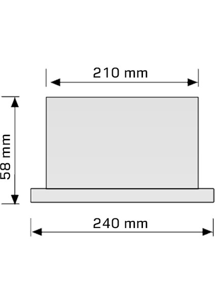 Sıva Altı Armatür 8'' 25W 3000K(GÜNIŞIĞI) Samsung Led-Tridonic Driver