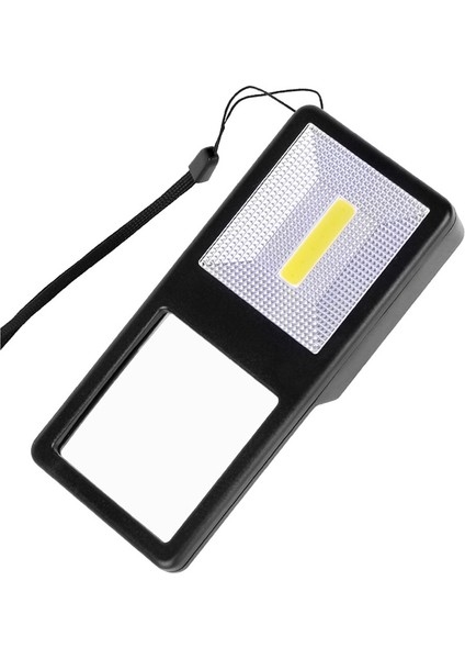 Dikdörtgen 3x Arkadan Aydınlatmalı Büyüteç El 7 LED Büyüteç LED Işık Okuma Büyüteç ile Taşınabilir Büyüteç Yaşlı Lupa (Yurt Dışından)