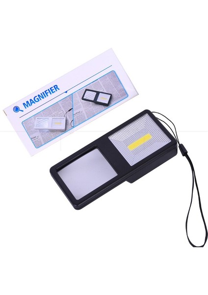 Dikdörtgen 3x Arkadan Aydınlatmalı Büyüteç El 7 LED Büyüteç LED Işık Okuma Büyüteç ile Taşınabilir Büyüteç Yaşlı Lupa (Yurt Dışından) indirimleri