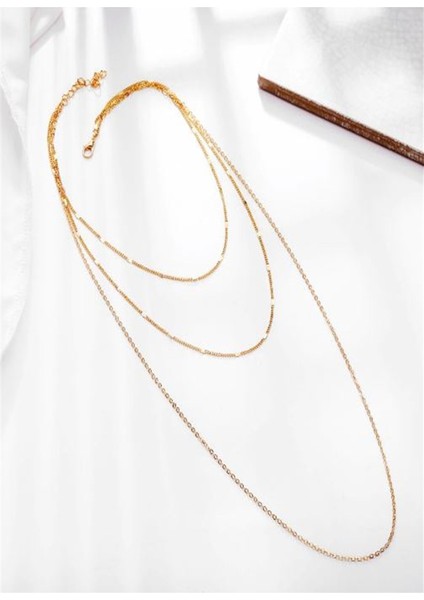 Kadın Üçlü Şeri Zincir Kolye modelleri