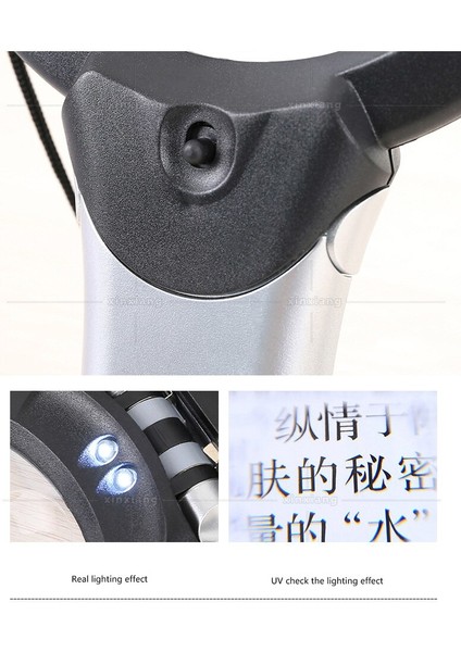 Masaüstü Büyüteç Lambası Esnek Masa LED Büyüteç Lambası 2.5x 6x LED Işık Takı Büyüteç Okuma Lupe ile Büyüteç (Yurt Dışından) fırsatları