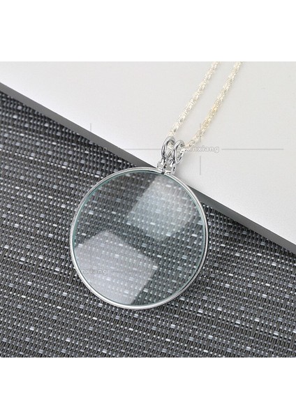 Asılı Zincir Büyüteç 5x Kolye Tipi Büyüteç 450MM Metal Kordon Büyüteç Len Taşınabilir Büyüteç Büyüteç Monocle (Yurt Dışından) fırsatları
