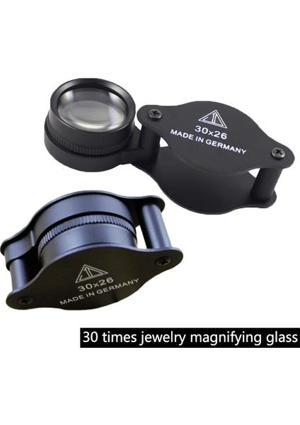 Katlanır Mücevher Büyüteç 30X26 Cep Kuyumcu Gözlük Len Taşınabilir Mini Kuyumcular Büyüteç Siyah Büyüteç Takı Lupa (Yurt Dışından) fiyatları