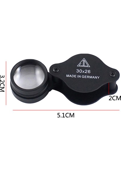 Katlanır Mücevher Büyüteç 30X26 Cep Kuyumcu Gözlük Len Taşınabilir Mini Kuyumcular Büyüteç Siyah Büyüteç Takı Lupa (Yurt Dışından) modelleri