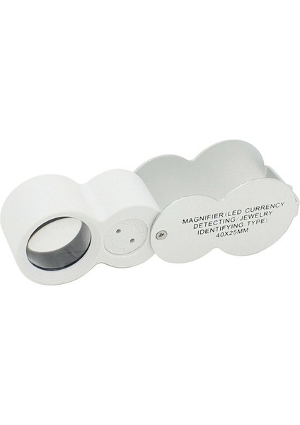Taşınabilir 40X Işıklı Büyüteç Katlanır LED Büyüteç Lambası Alüminyum Büyüteç LED Işıklı Cep Takı Büyüteç Lupa (Yurt Dışından) fiyatları