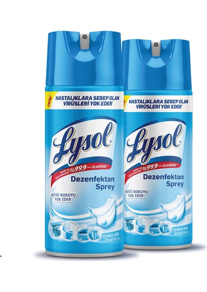 Dezenfektan Sprey Temizliğin Esintisi 2'li, Yüzeyler için, 2x400 ml