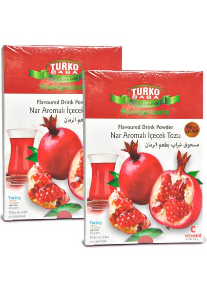 Turko Baba Nar Aromalı Içecek Tozu 200 gr X2