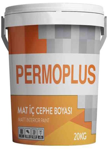 Permoplus Plastik Mat Iç Cephe Boyası Permolit Gri