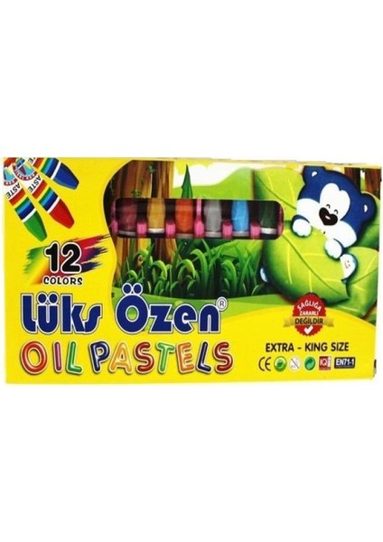 Pastel Boya 12 Renk Karton Kutu