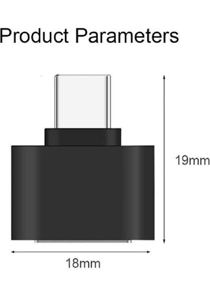 USB 3.1 Type C To USB 3.0 Otg Çevirici Dönüştürücü Adaptör 4963