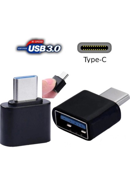 USB 3.1 Type C To USB 3.0 Otg Çevirici Dönüştürücü Adaptör 4963