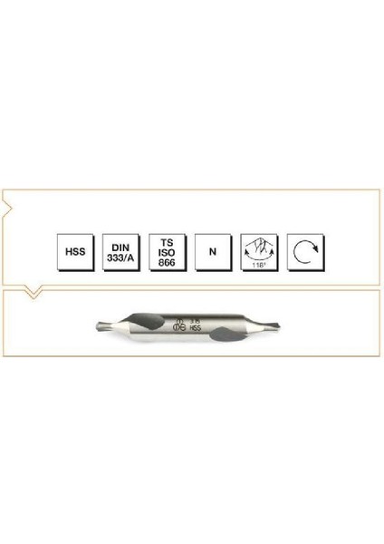 Makina Takım 1.6 mm Punta Matkabı Hss Dın 333/A