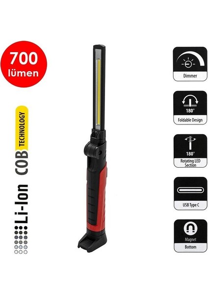 Şarjlı LED Çalışma Lambası Slim 1