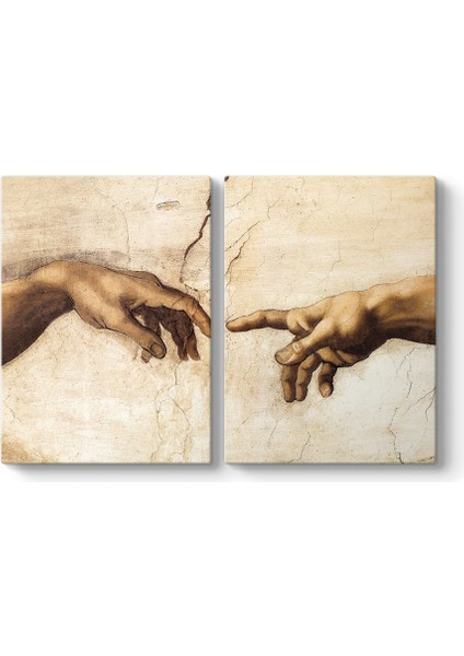 Michelangelo - Adem'in Yaratılışı Tablosu