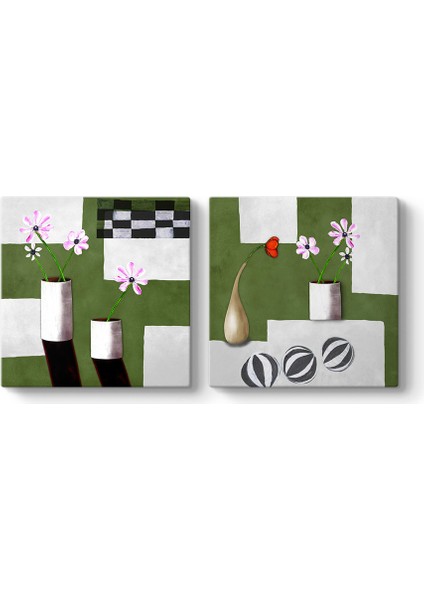 Dekoratif 2 Parçalı Tablo