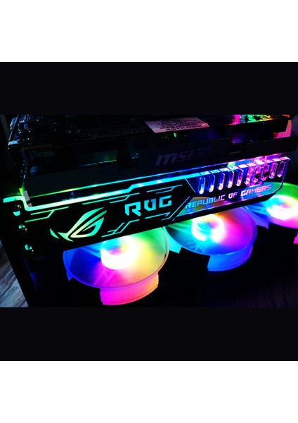 RGB25 Rgb Grafik Kartı Standı Rgb Işık Efekti 5V Büyük (Yurt Dışından)