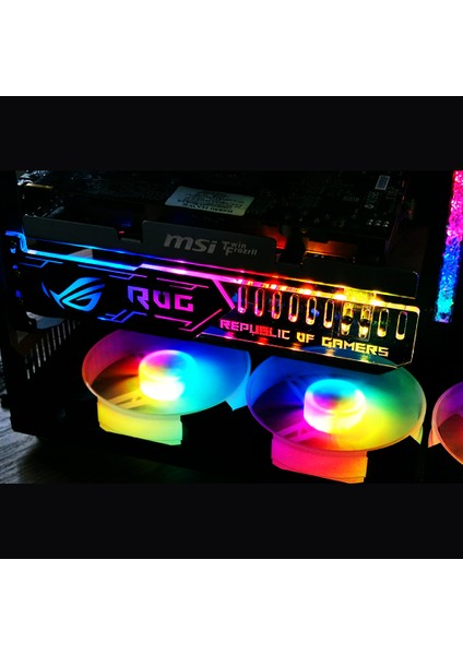 RGB25 Rgb Grafik Kartı Standı Rgb Işık Efekti 5V Büyük (Yurt Dışından)