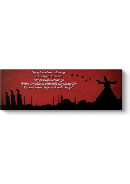 Panoramik Mevlana Sözleri Tablosu