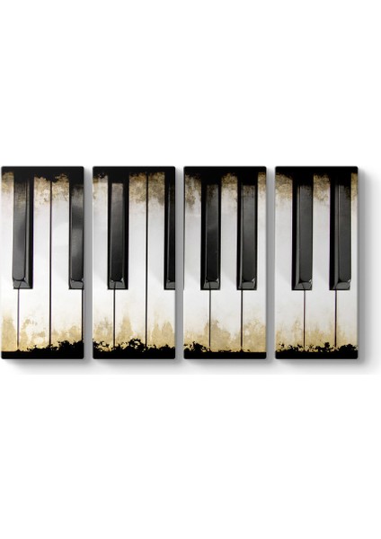 Piyano Tuşları Panorama Tablo