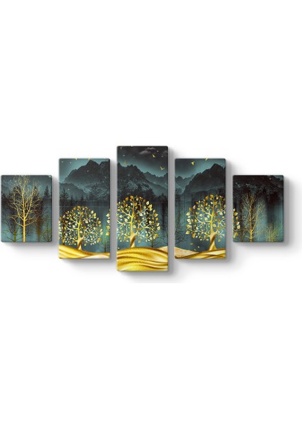 Ormanda Altın Ağaçlar Tablosu