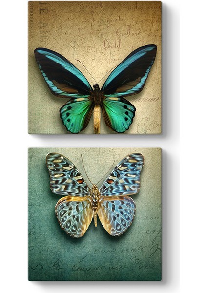 Neon Kelebekler Tablo