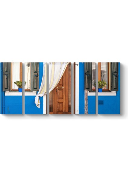 Burano Adası Evleri Tablosu