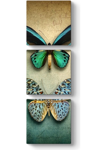 Neon Kelebekler Tablo