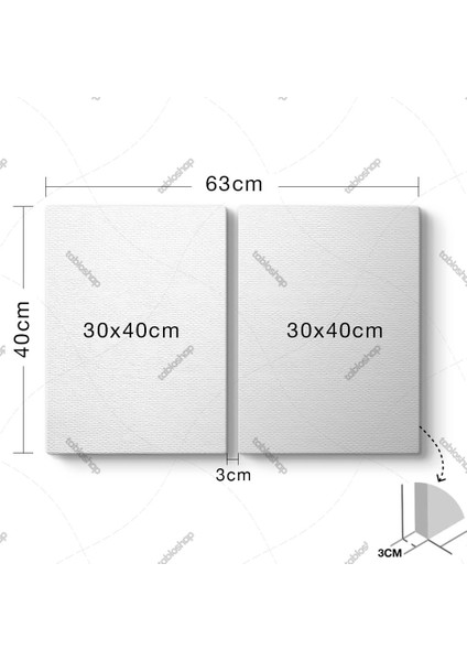 Only Double 2 Parçalı Tablo