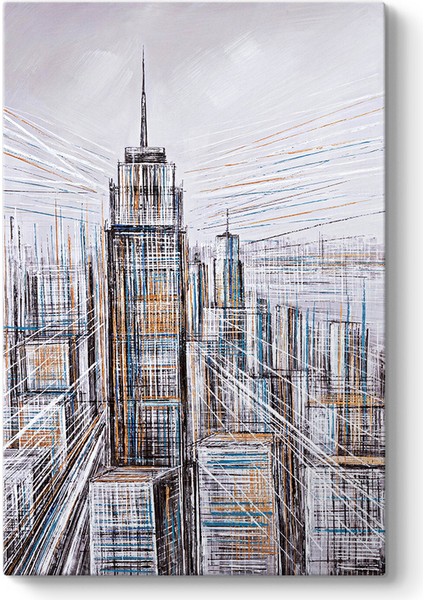 Dekoratif Manhattan Tablosu