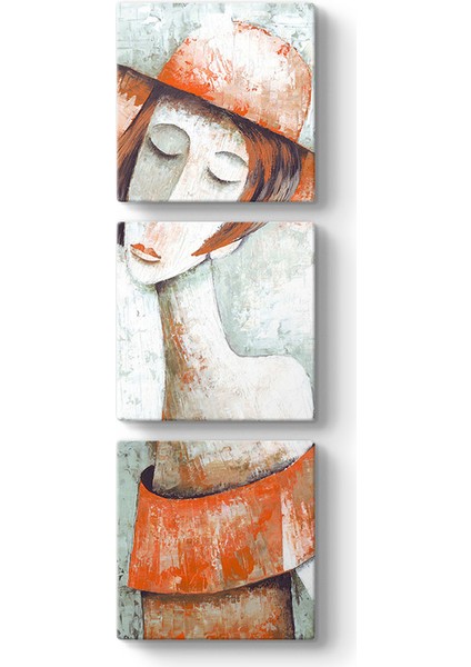Turuncu Saçlı Kadın Tablosu
