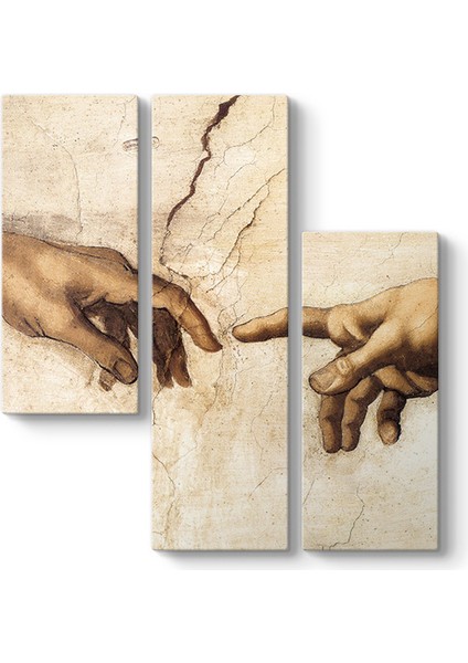 Michelangelo - Adem'in Yaratılışı Tablosu